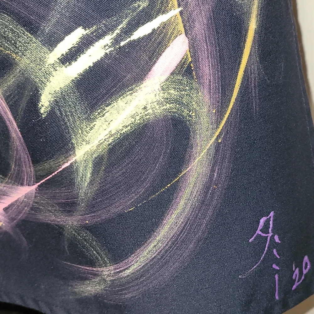 🎉💜HP💜🎉Custom Painted Wearable Art Apron  #2012 - Picture 3 of 6